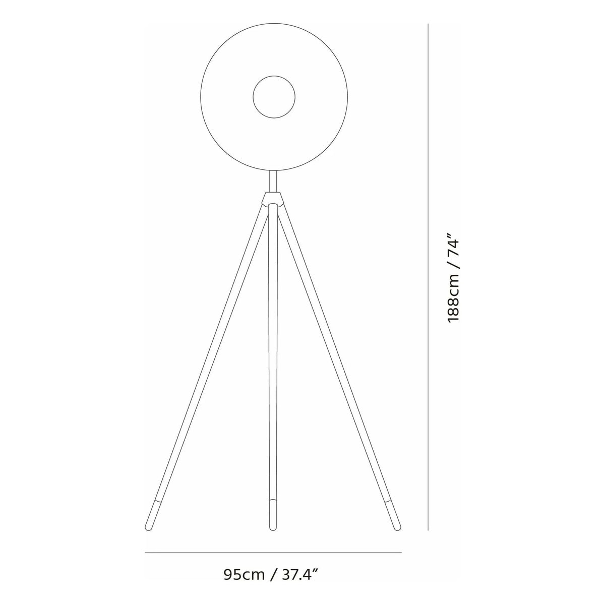 Seed Design - Apollo Mega Floor Lamp - SLD-3655MFTE-BCH | Montreal Lighting & Hardware