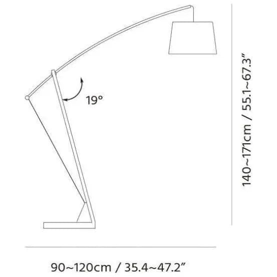 Seed Design - Archer Floor Lamp - SQ-703FR-BK | Montreal Lighting & Hardware