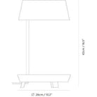 Seed Design - Carry Mini Table Lamp - SQ-6353MDU-WH | Montreal Lighting & Hardware