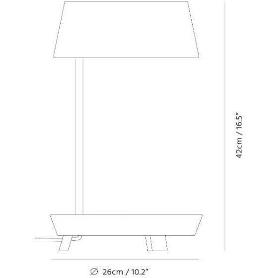 Seed Design - Carry Mini Table Lamp - SQ-6353MDU-WH | Montreal Lighting & Hardware