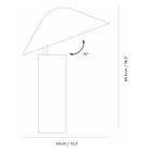 Seed Design - Damo Table Simple Lamp - SQ-339MDRS-BK | Montreal Lighting & Hardware