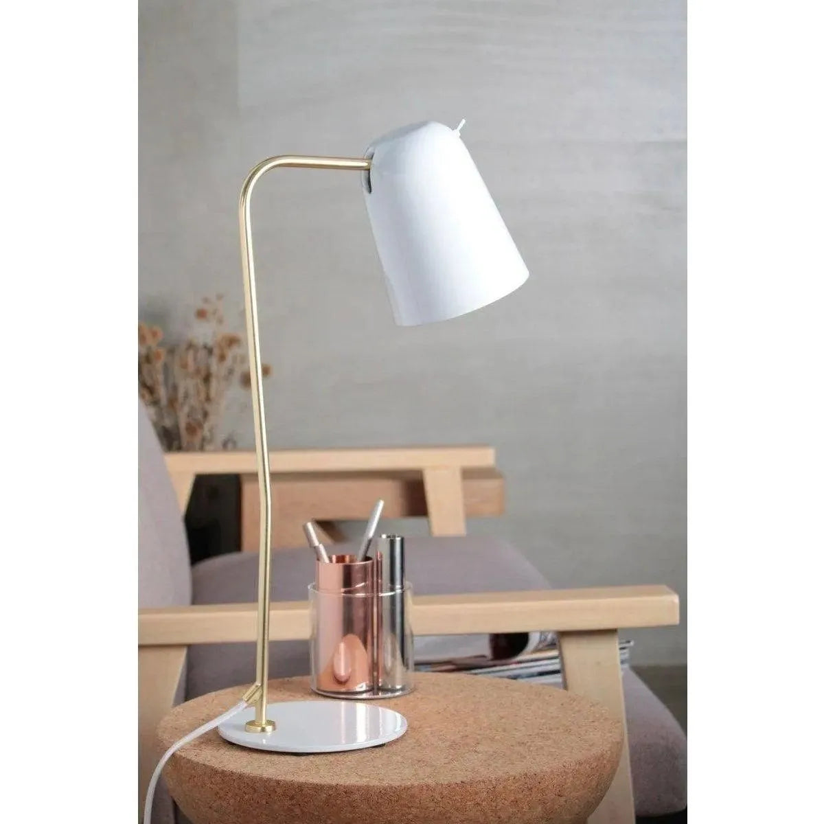 Seed Design - Dobi Table Lamp - SQ-2181D-WH | Montreal Lighting & Hardware