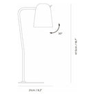 Seed Design - Dobi Table Lamp - SQ-2181D-WH | Montreal Lighting & Hardware