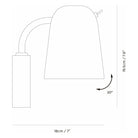 Seed Design - Dobi Wall Lamp - SQ-2181W-WH | Montreal Lighting & Hardware