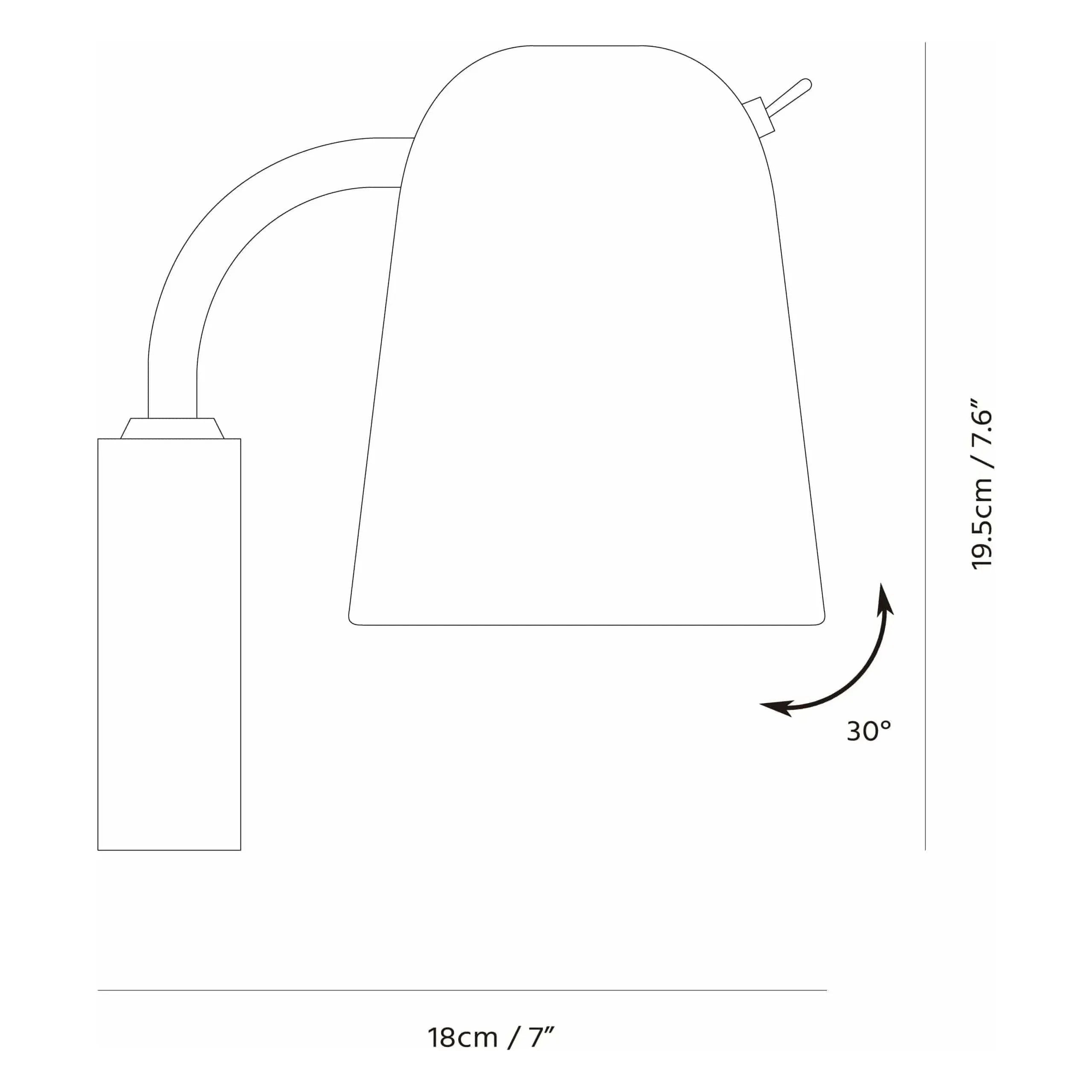 Seed Design - Dobi Wall Lamp - SQ-2181W-WH | Montreal Lighting & Hardware