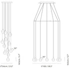 Seed Design - Dora Pendant Light 12 - SLD-1010P12-CPR | Montreal Lighting & Hardware