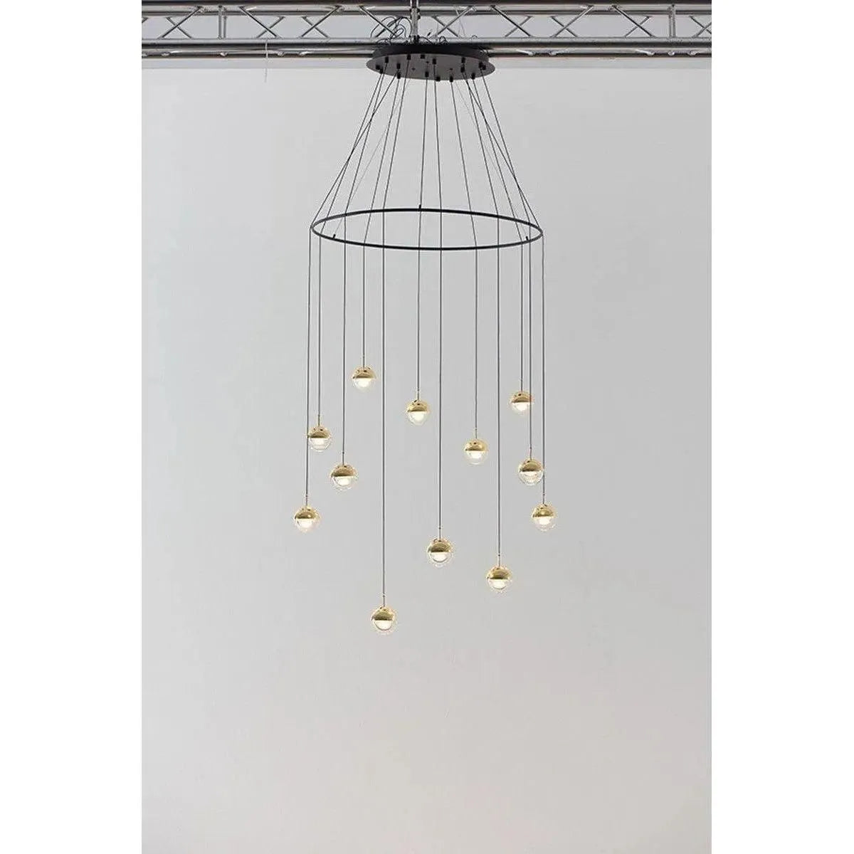 Seed Design - Dora Pendant Light 12 With Ring - SLD-1010PC12-BRS | Montreal Lighting & Hardware
