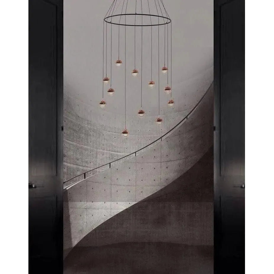 Seed Design - Dora Pendant Light 12 With Ring - SLD-1010PC12-CPR | Montreal Lighting & Hardware