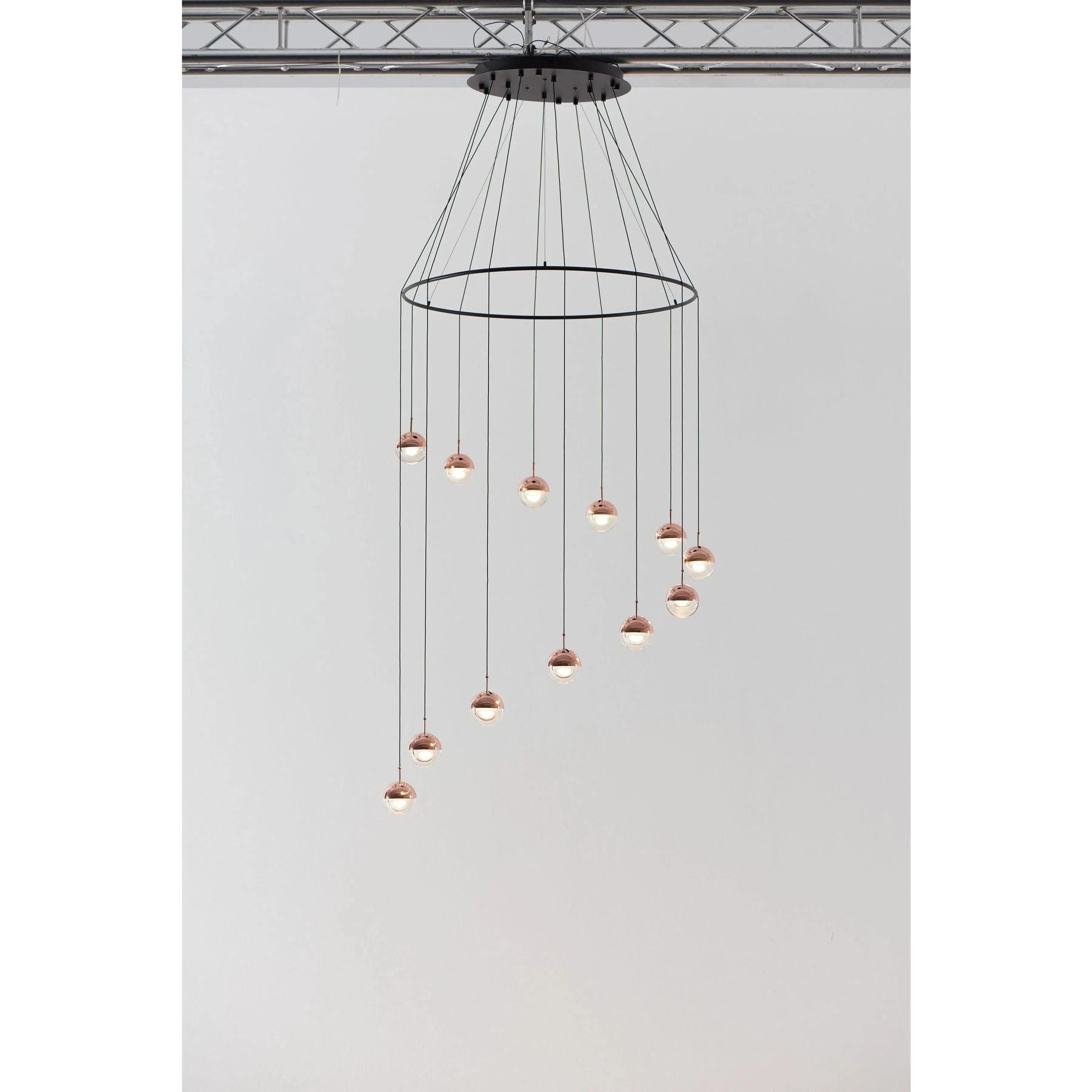 Seed Design - Dora Pendant Light 12 With Ring - SLD-1010PC12-CPR | Montreal Lighting & Hardware
