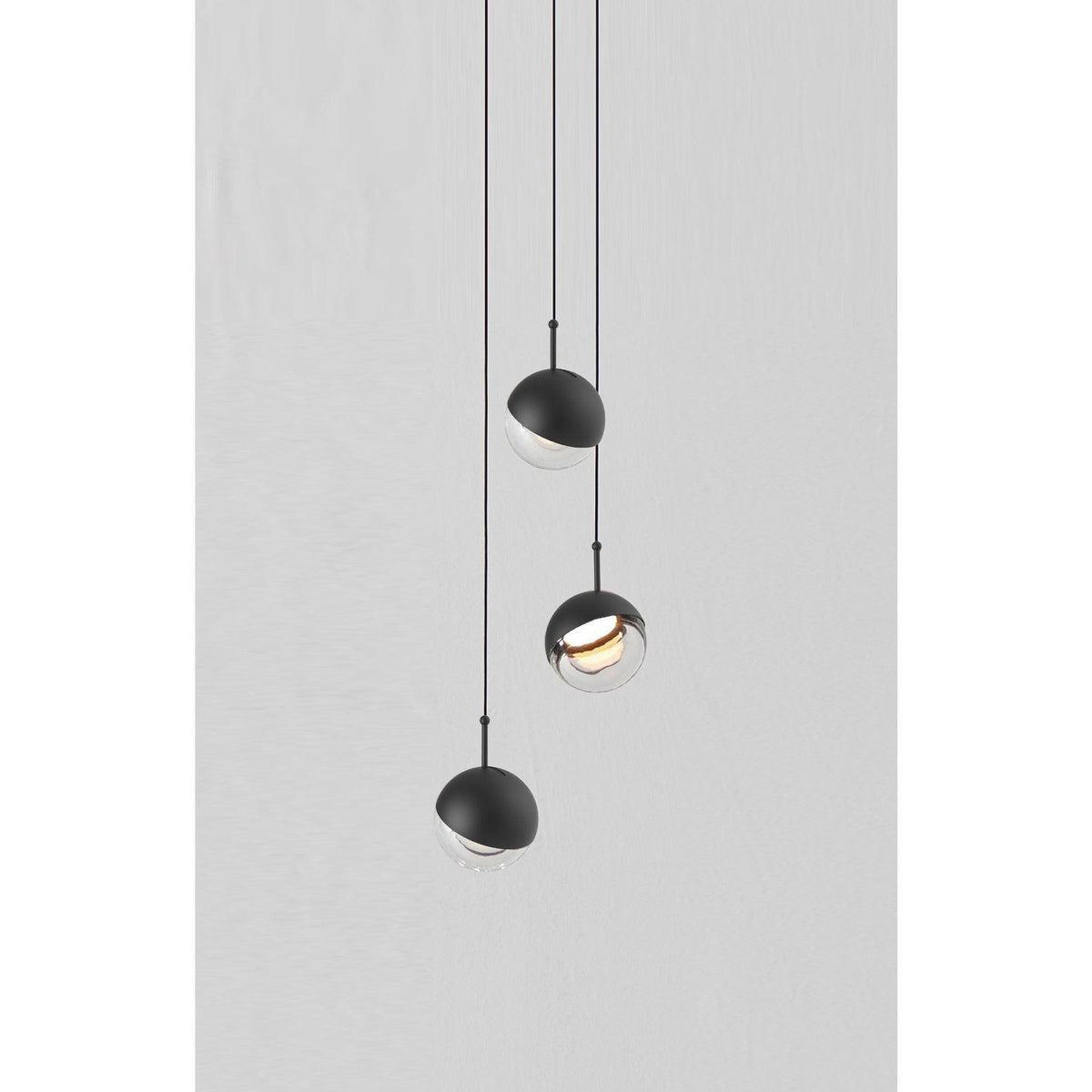 Seed Design - Dora Pendant Light 3 - SLD-1010P3-BK | Montreal Lighting & Hardware