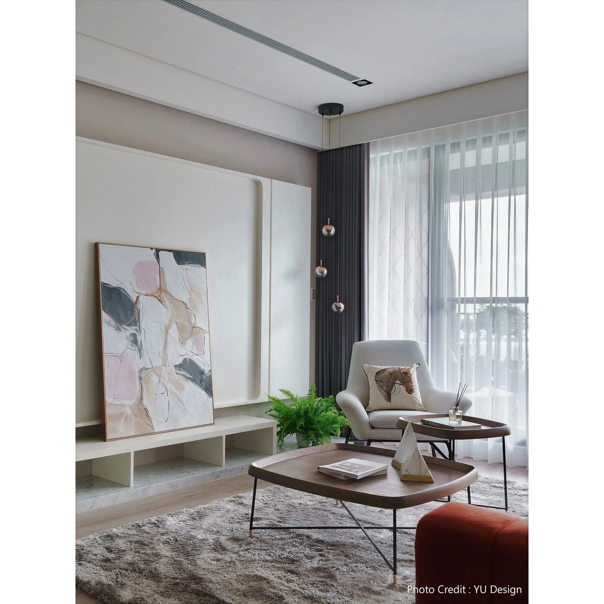 Seed Design - Dora Pendant Light 3 - SLD-1010P3-CPR | Montreal Lighting & Hardware