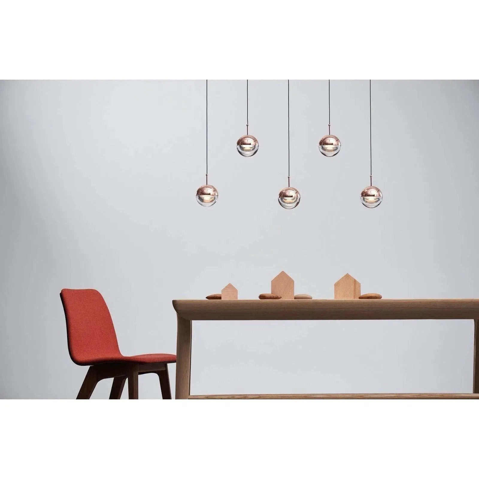 Seed Design - Dora Pendant Light 5 - SLD-1010PL5-CPR | Montreal Lighting & Hardware