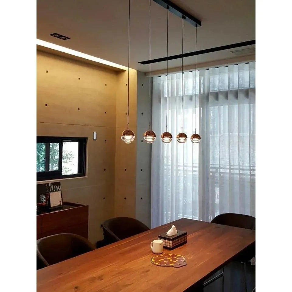 Seed Design - Dora Pendant Light 5 - SLD-1010PL5-CPR | Montreal Lighting & Hardware