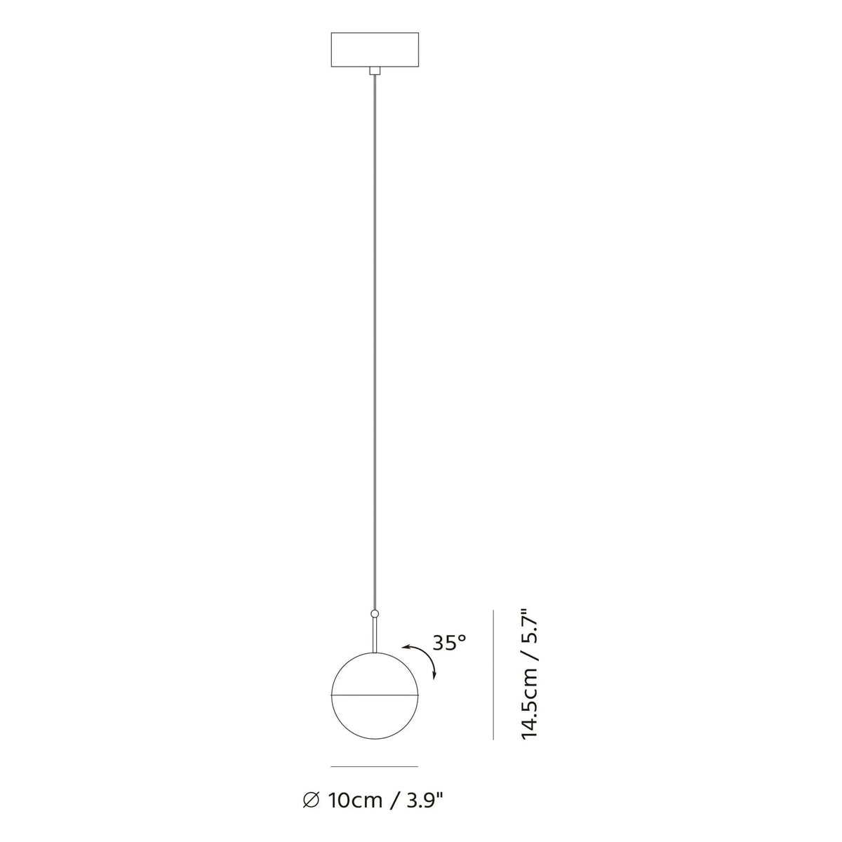 Seed Design - Dora Pendant Light - SLD-1010P-CPR | Montreal Lighting & Hardware