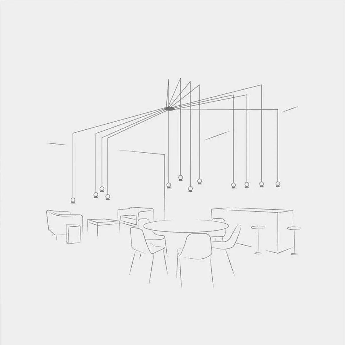 Seed Design - Fuji Pendant Light 12 - SLD-1011PF12-BK | Montreal Lighting & Hardware