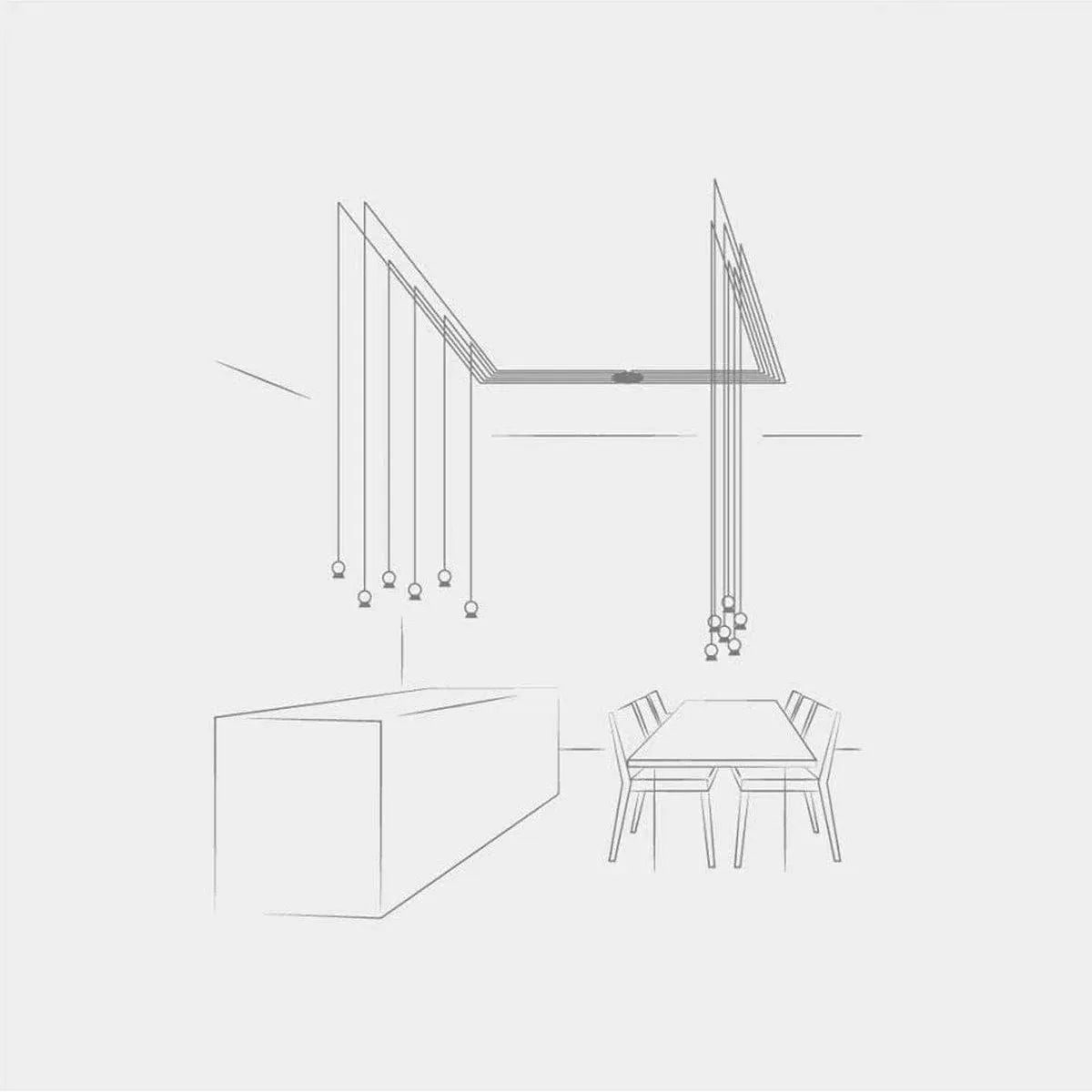 Seed Design - Fuji Pendant Light 12 - SLD-1011PF12-BK | Montreal Lighting & Hardware