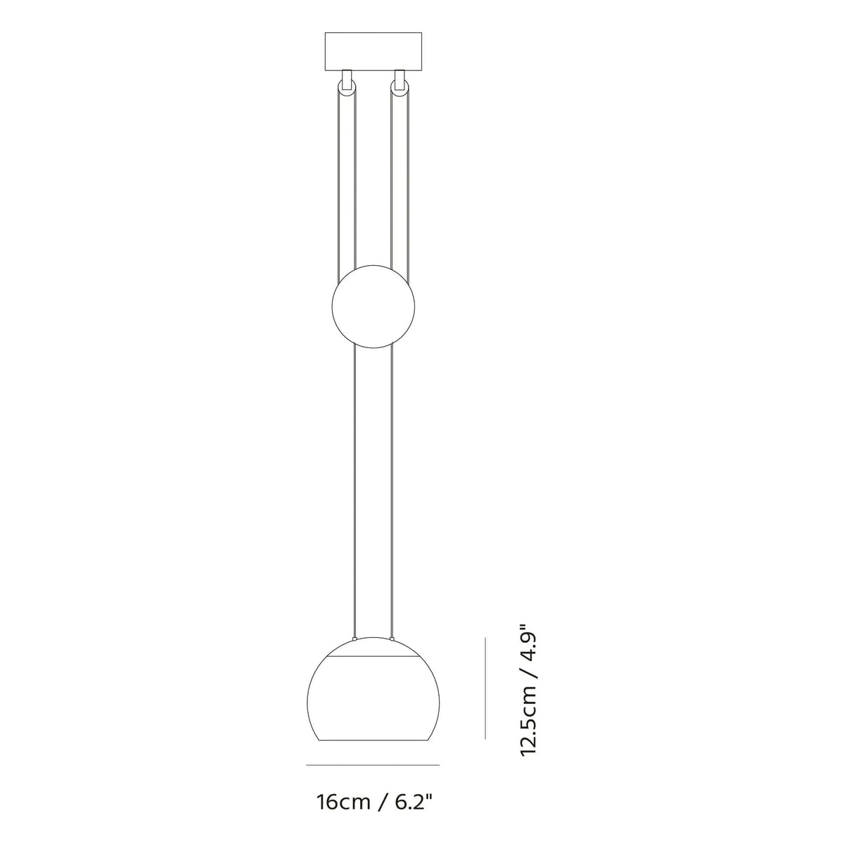 Seed Design - JoJo Pendant Light - SLD-880-CPR | Montreal Lighting & Hardware