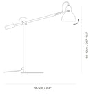 Seed Design - Laito Gentle Table Lamp - SQ-793MDR-BLK | Montreal Lighting & Hardware
