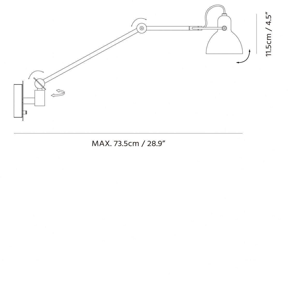 Seed Design - Laito Gentle Wall Lamp - SQ-793MWRL | Montreal Lighting & Hardware