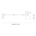 Seed Design - Laito mini Wall Lamp Large - SQ-793MWA-BK | Montreal Lighting & Hardware