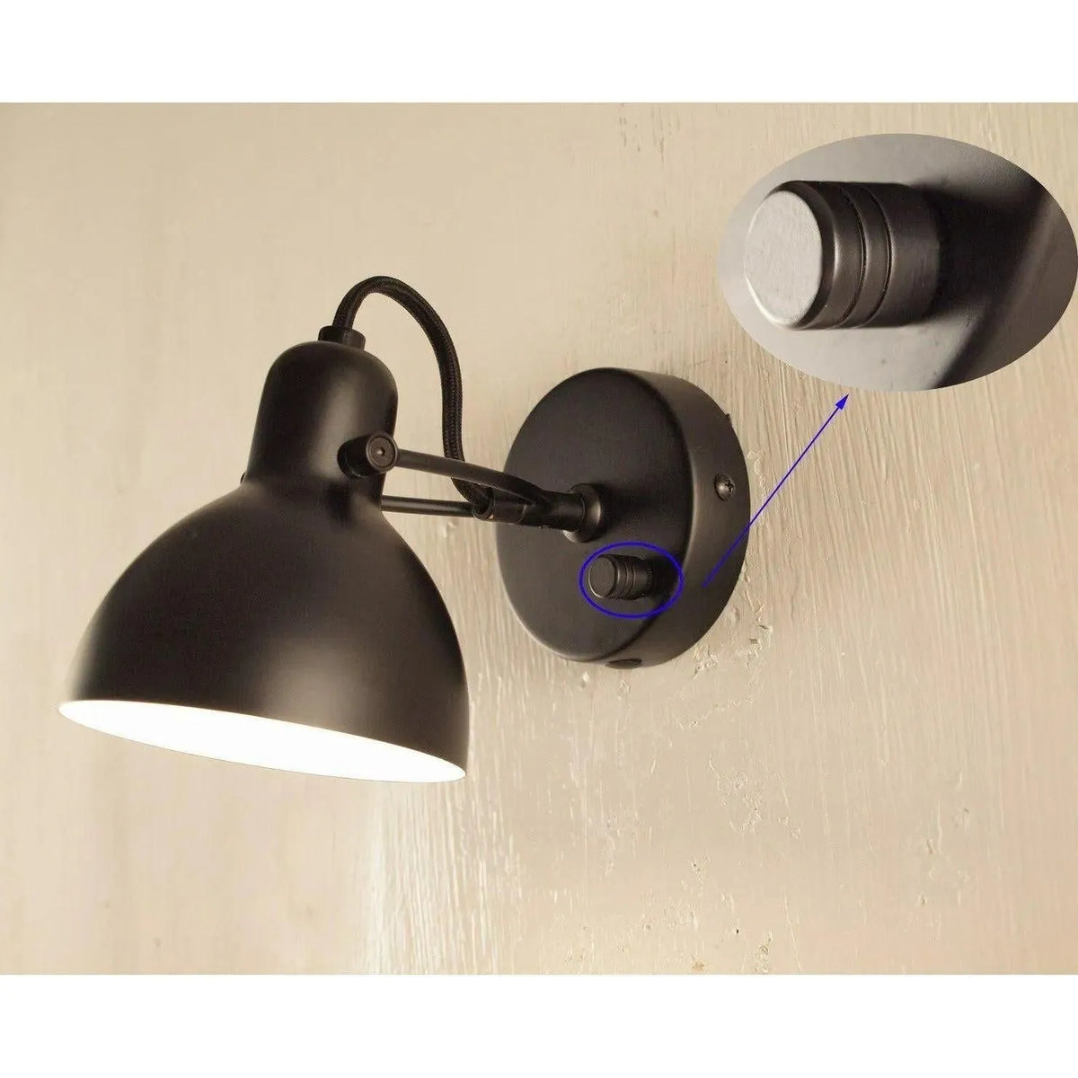 Seed Design - Laito mini Wall Lamp - SQ-793MWR-BK | Montreal Lighting & Hardware