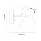 Seed Design - Laito mini Wall Lamp - SQ-793MWR-BK | Montreal Lighting & Hardware