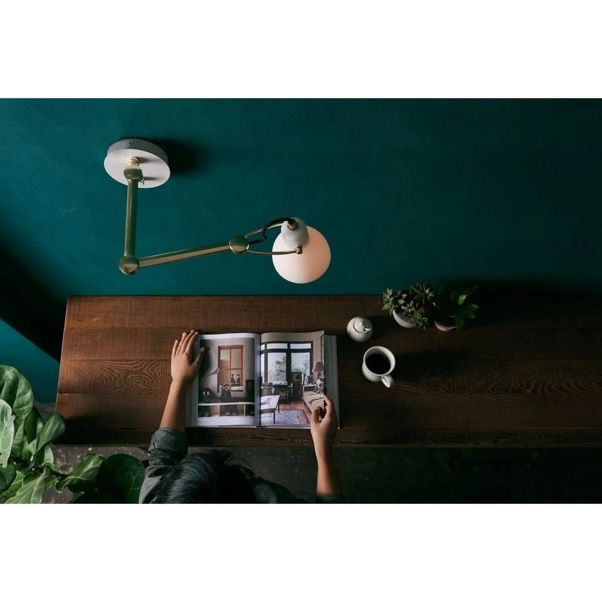 Seed Design - Laito opal Wall Lamp Large - SQ-793WA-GLS | Montreal Lighting & Hardware