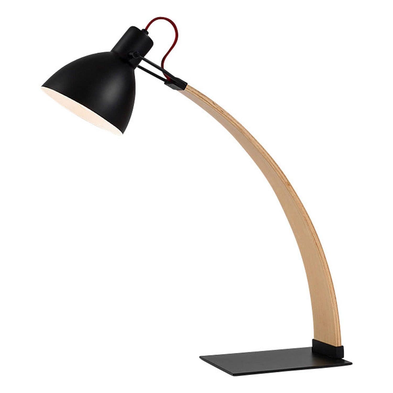 Seed Design - Laito Wood Table Lamp - SQ-893DWR-BK | Montreal Lighting & Hardware