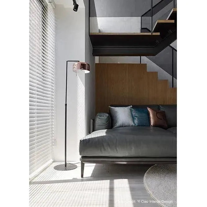 Seed Design - Lalu+ Floor Lamp - SQ-250MFR-CPR | Montreal Lighting & Hardware