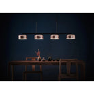 Seed Design - Lalu+ Pendant Light - SQ-250MCTR4-CPR | Montreal Lighting & Hardware