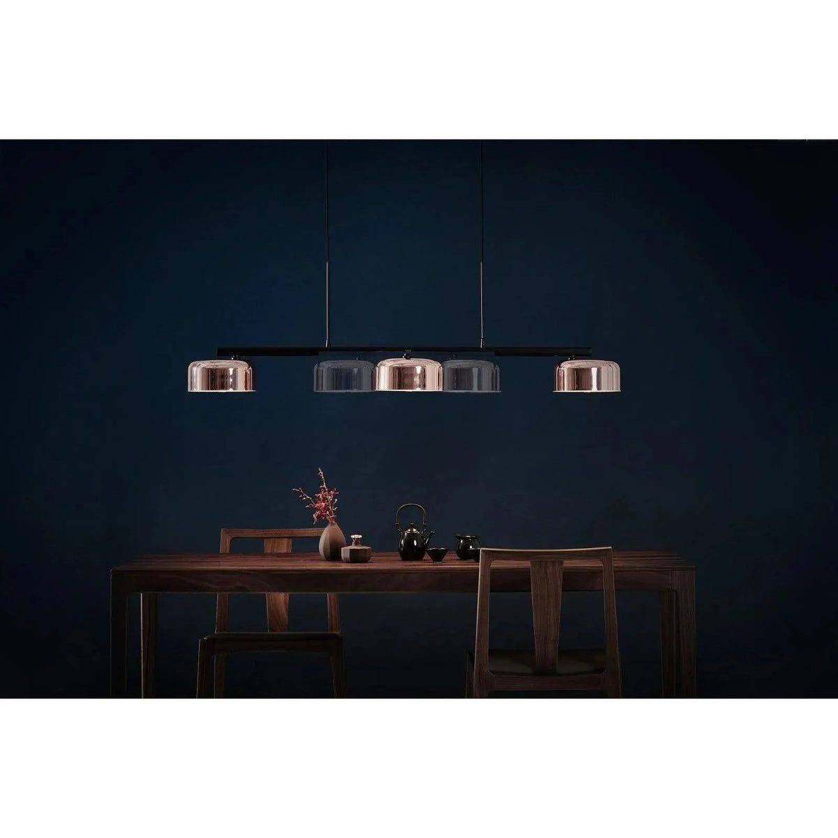 Seed Design - Lalu+ Pendant Light - SQ-250MCTR4-CPR | Montreal Lighting & Hardware