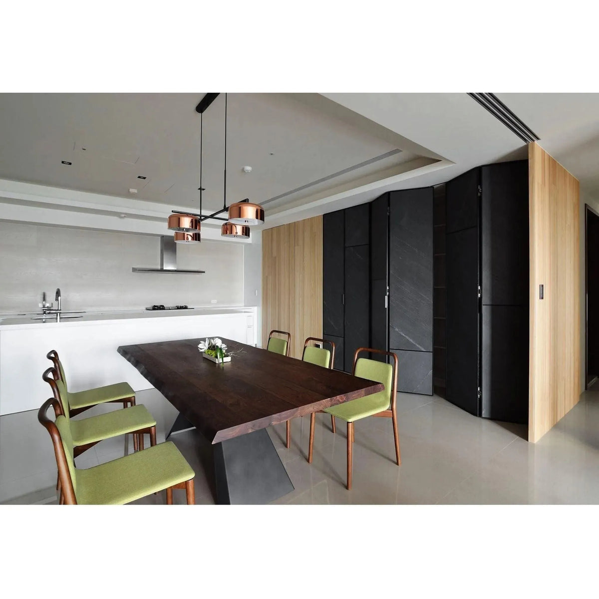 Seed Design - Lalu+ Pendant Light - SQ-250MCTR4-CPR | Montreal Lighting & Hardware