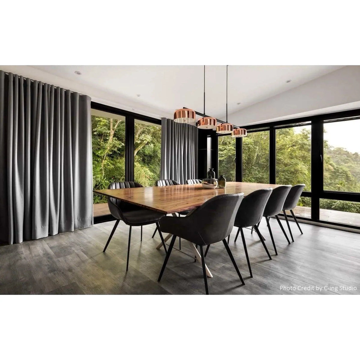 Seed Design - Lalu+ Pendant Light - SQ-250MCTR4-CPR | Montreal Lighting & Hardware