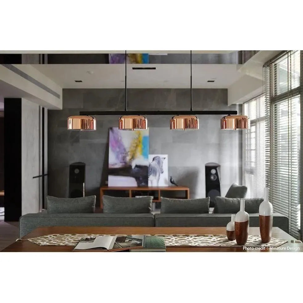 Seed Design - Lalu+ Pendant Light - SQ-250MCTR4-CPR | Montreal Lighting & Hardware