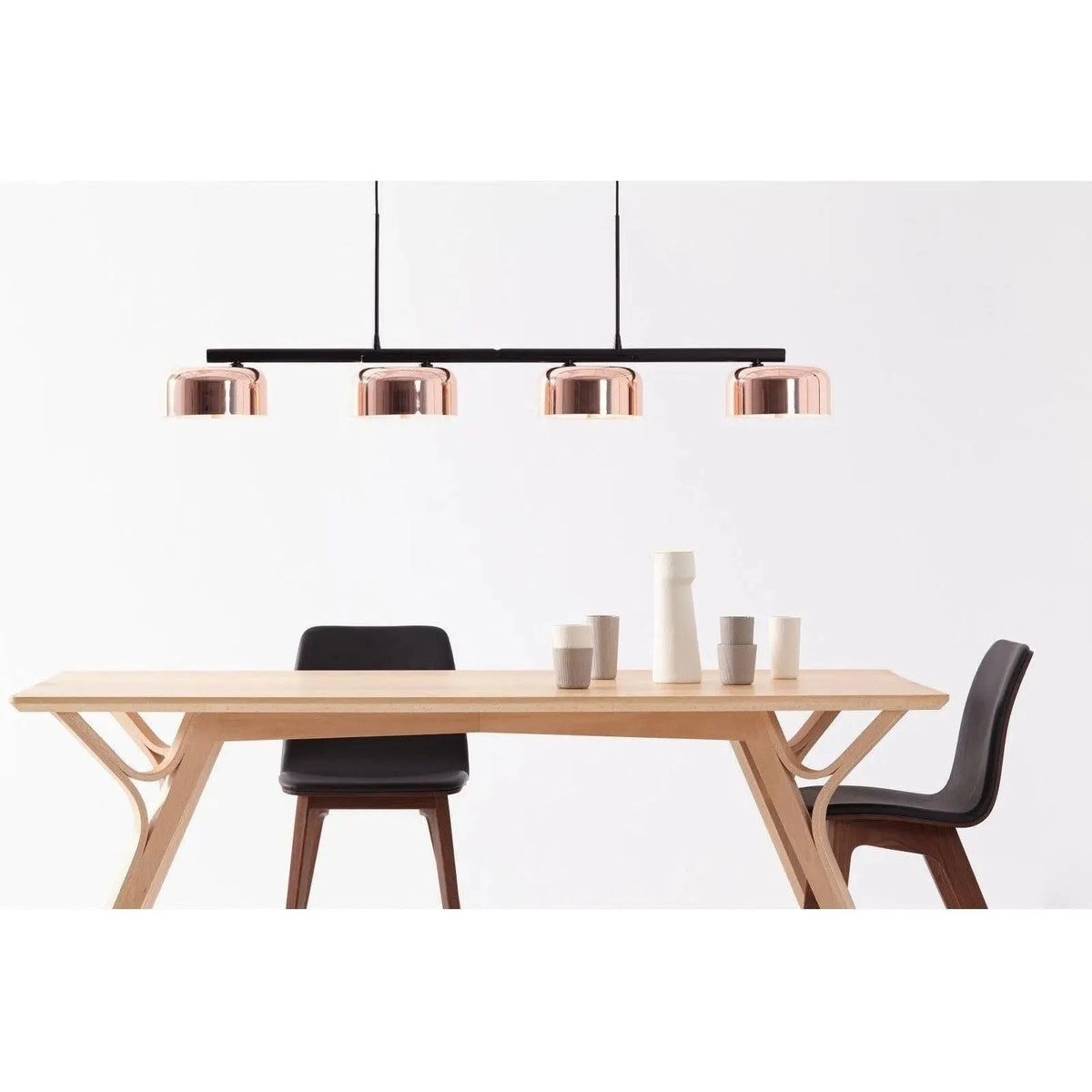 Seed Design - Lalu+ Pendant Light - SQ-250MCTR4-CPR | Montreal Lighting & Hardware