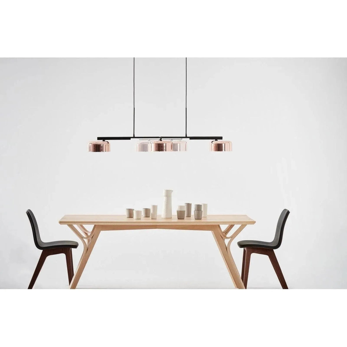 Seed Design - Lalu+ Pendant Light - SQ-250MCTR4-CPR | Montreal Lighting & Hardware