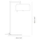 Seed Design - Lalu+ Table Lamp - SQ-250MDR-CPR | Montreal Lighting & Hardware