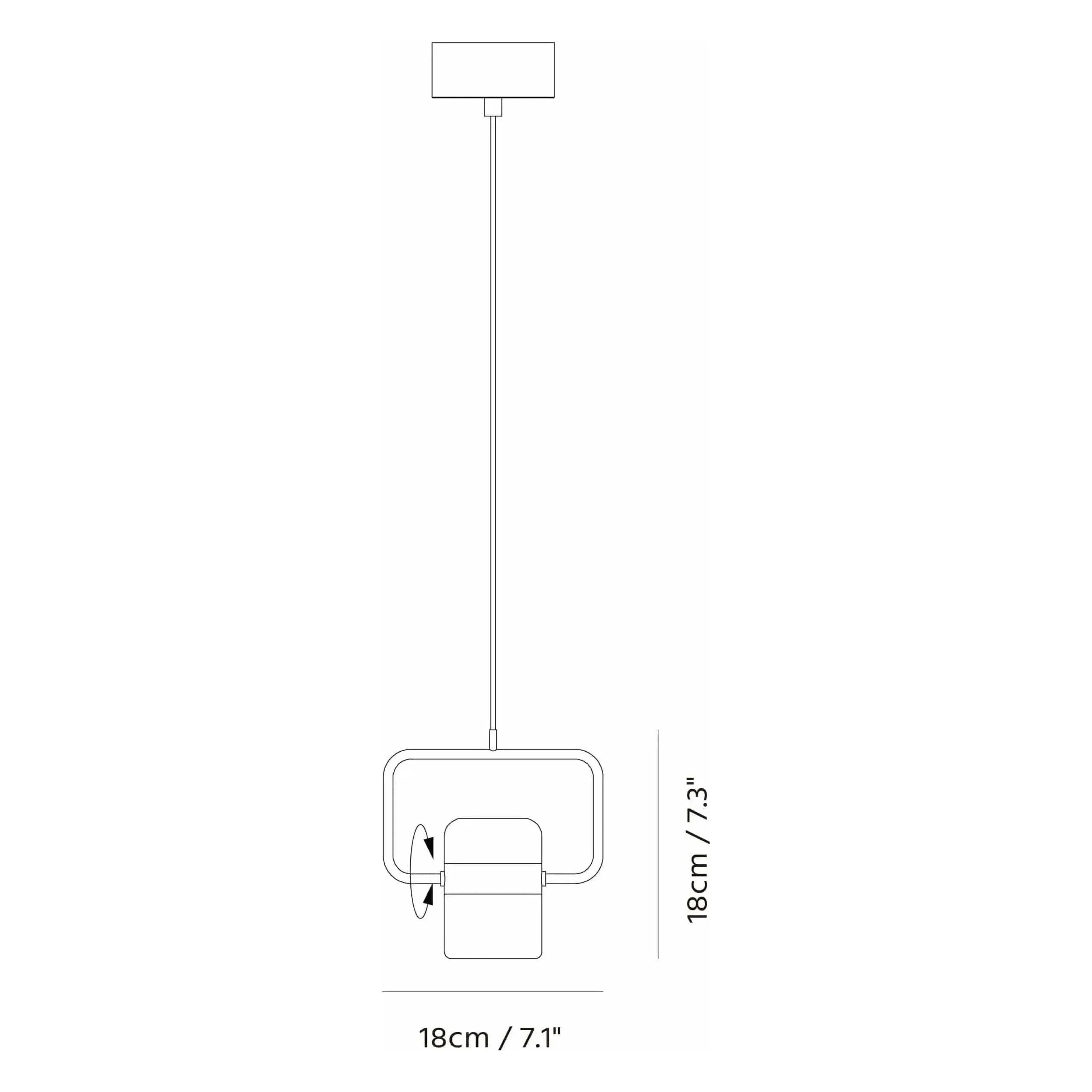 Seed Design - Ling Pendant Light Single H - SLD-80PH-BK | Montreal Lighting & Hardware