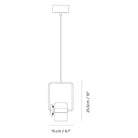 Seed Design - Ling Pendant Light Single V - SLD-80PV-BK | Montreal Lighting & Hardware
