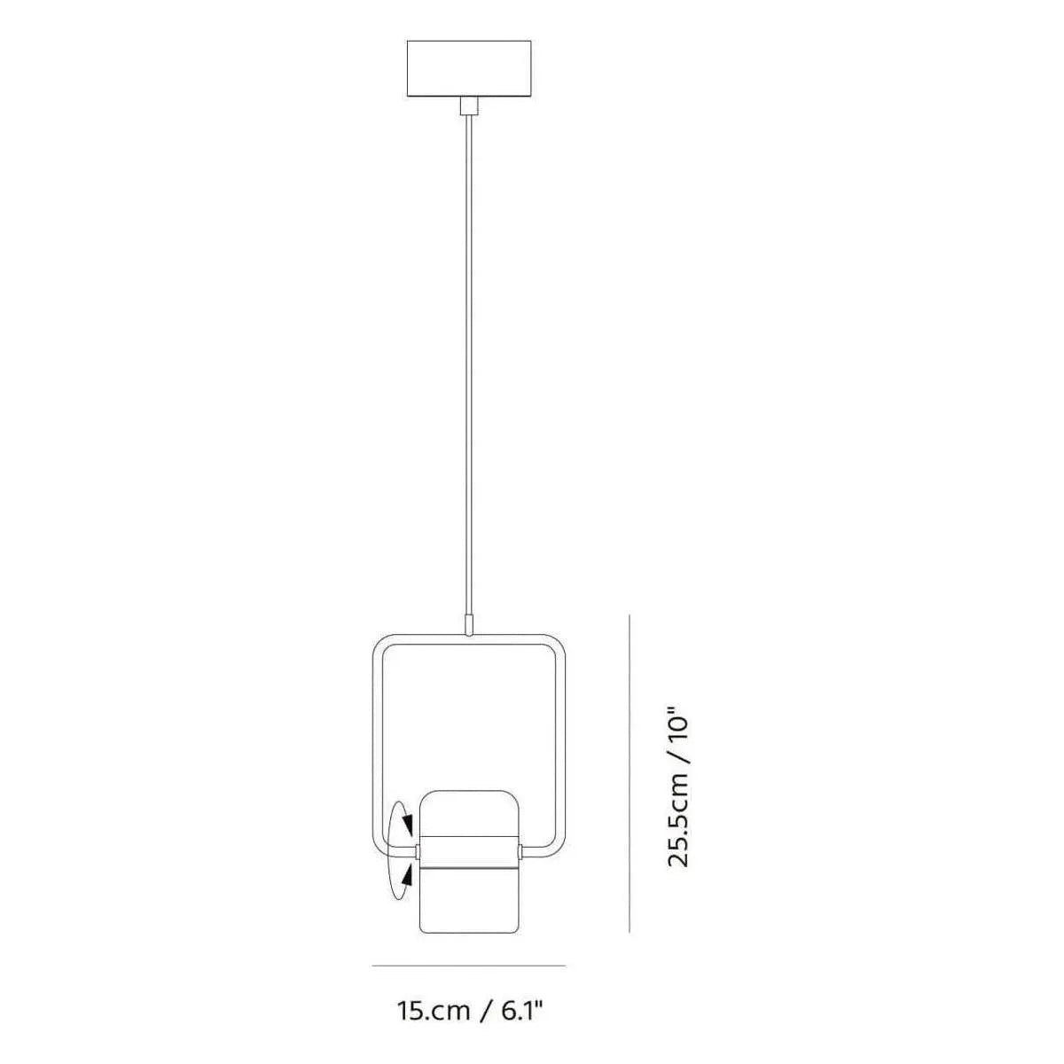 Seed Design - Ling Pendant Light Single V - SLD-80PV-BK | Montreal Lighting & Hardware
