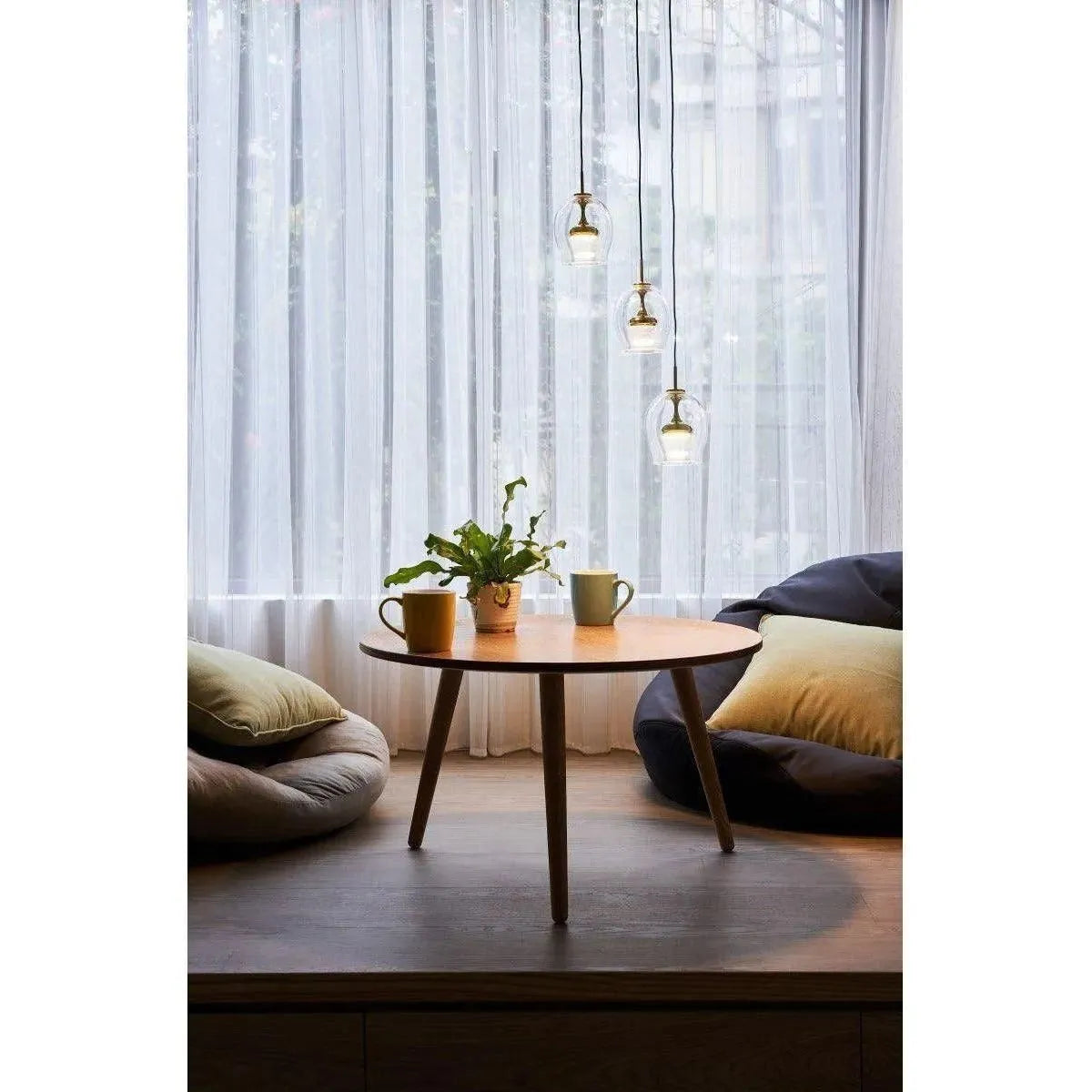 Seed Design - Moai Pendant Light - SLD-201P-BRS | Montreal Lighting & Hardware