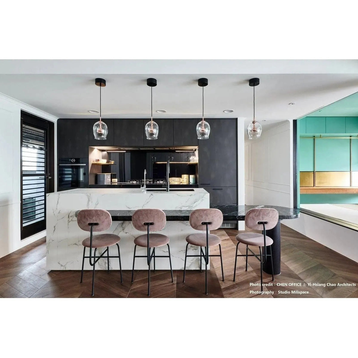 Seed Design - Moai Pendant Light - SLD-201P-BRS | Montreal Lighting & Hardware