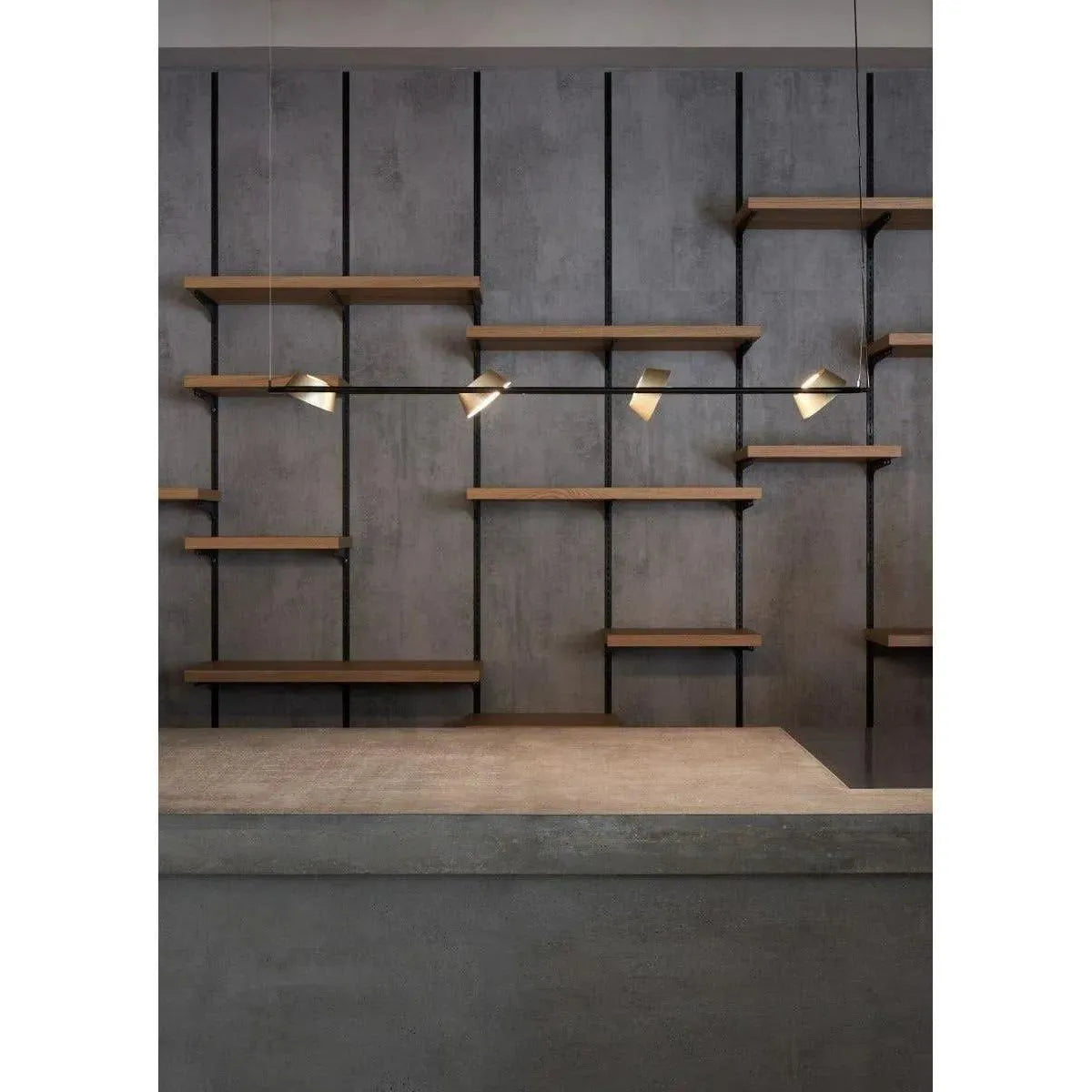 Seed Design - OLO Linear Pendant Light - SLD-130PL4-BK | Montreal Lighting & Hardware