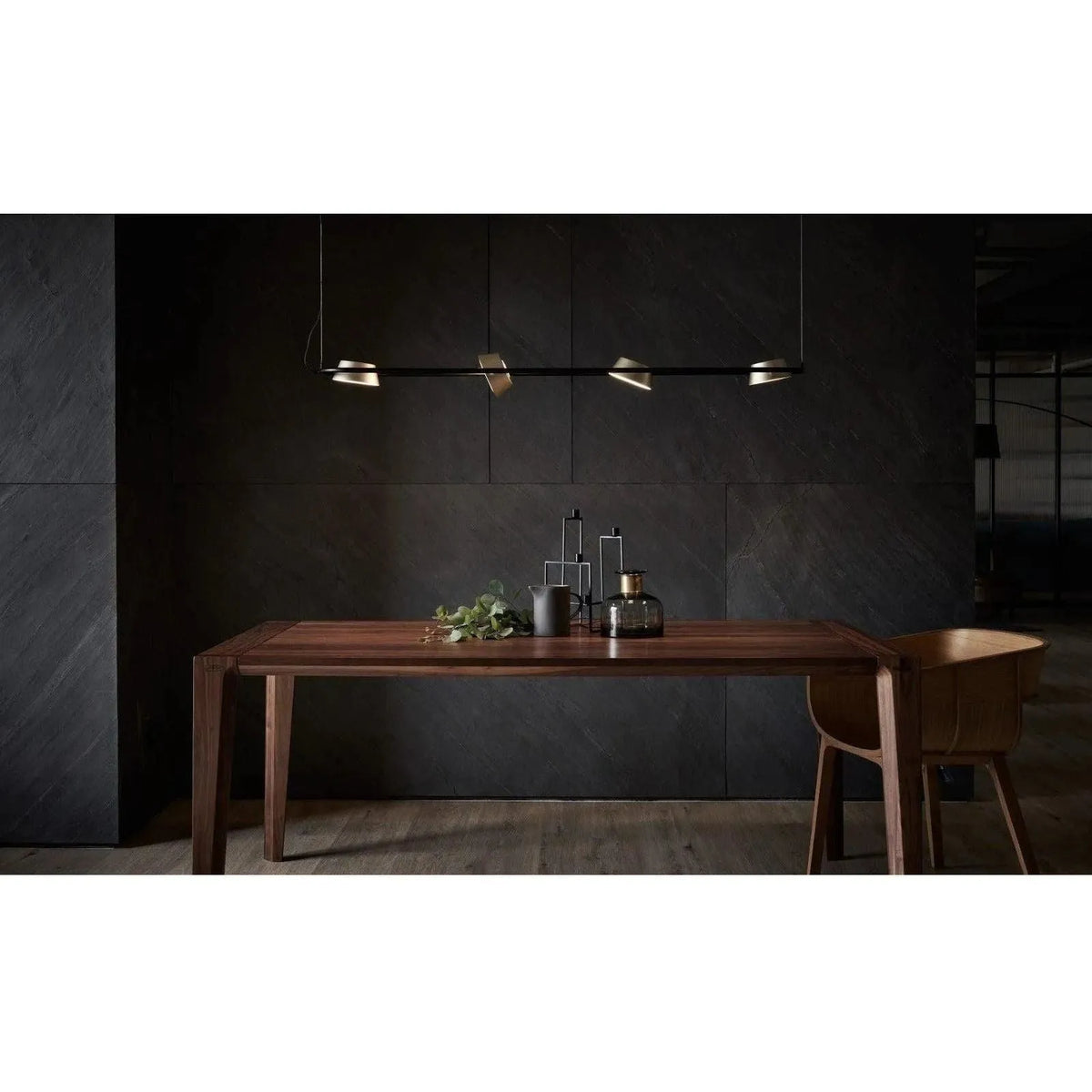 Seed Design - OLO Linear Pendant Light - SLD-130PL4-BK | Montreal Lighting & Hardware