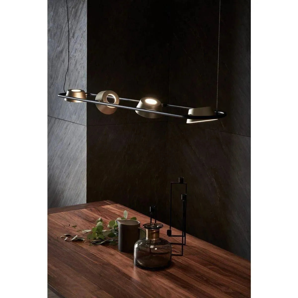 Seed Design - OLO Linear Pendant Light - SLD-130PL4-BK | Montreal Lighting & Hardware