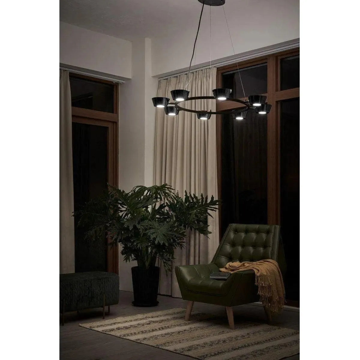 Seed Design - OLO PC8 Pendant Light - SLD-130PC8-BK | Montreal Lighting & Hardware