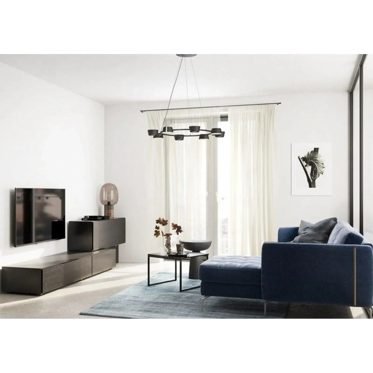 Seed Design - OLO PC8 Pendant Light - SLD-130PC8-BK | Montreal Lighting & Hardware