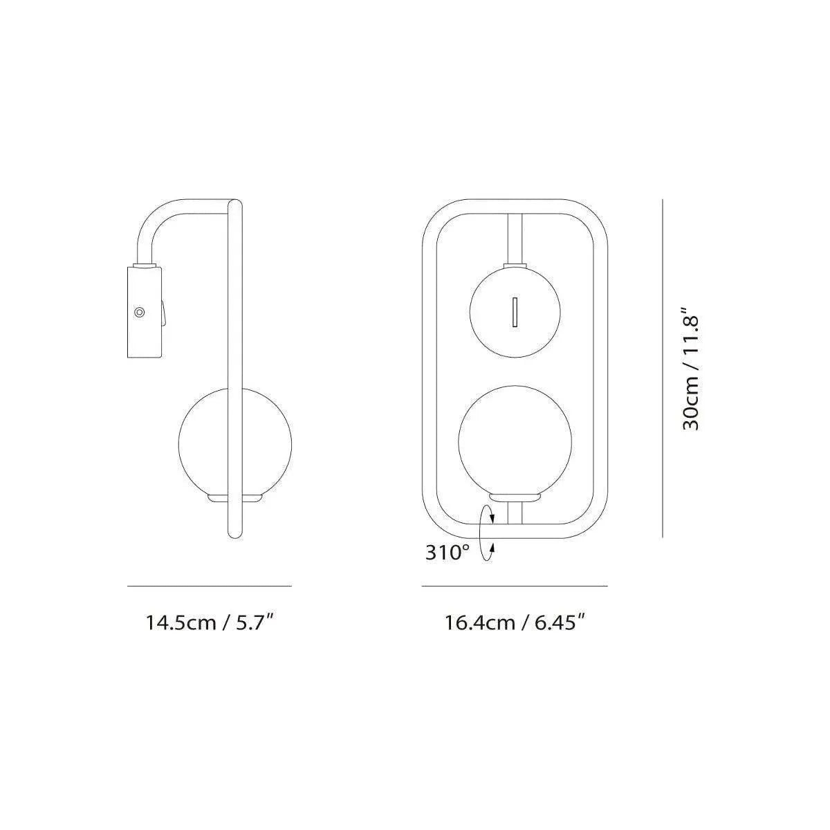Seed Design - Sircle Wall Lamp - SG-100WV-BLK | Montreal Lighting & Hardware