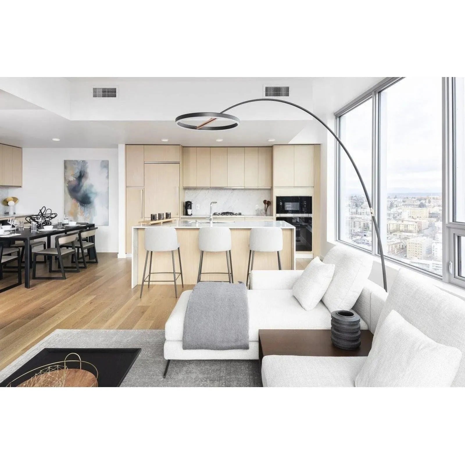 Seed Design - SOL Mega Floor Lamp - SLD-450FLE-BK | Montreal Lighting & Hardware