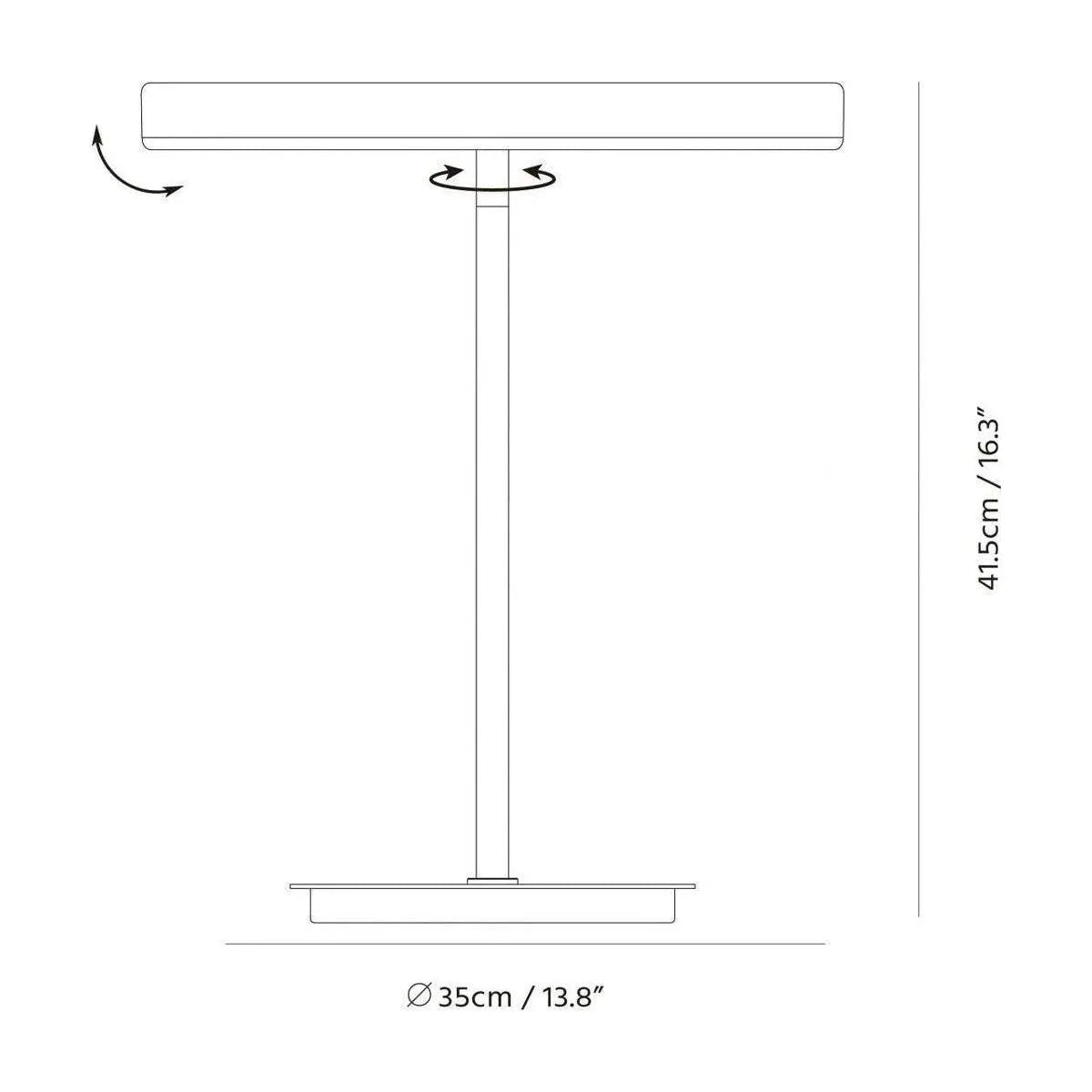 Seed Design - SOL Table Lamp - SLD-350DTE-BK | Montreal Lighting & Hardware